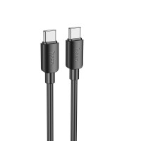 Кабель HOCO X101 Assistant silicone charging data cable Type-C to Type-C 60W 3A 1m Black