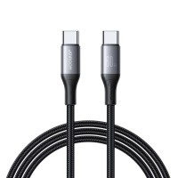 Кабель JoyRoom S-A28 Flash Fast Cable Type-C to Type-C 60W 3A 2m Black
