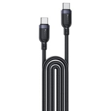 Кабель Yesido CA194 Flash Fast Cable Type-C to Type-C 60W 3A 3m Black