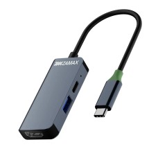 USB-Хаб ZAMAX Multifunction Adapter 3в1 Type-C to HDMI+USB 3.0+PD Space Grey