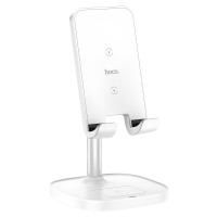 Бездротовий зарядний пристрій HOCO CW37 Thorough 2-in-1 stand 15W White