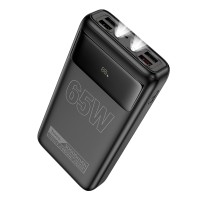 Повербанк портативний акумулятор Power Bank Hoco DB81 Apollo fully compatible 65W 30000 mAh Black