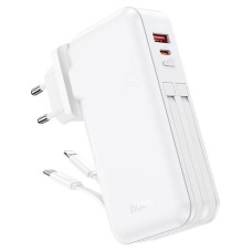 Повербанк портативний акумулятор Power Bank Hoco J126 Travel 22.5W (US/EU) 10000 mAh White