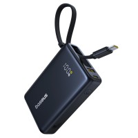 Повербанк портативний акумулятор Power bank Baseus PicoGo Digital Display 45W 10000 mAh Black P10076803123-00