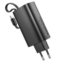 Повербанк портативний акумулятор Power bank  Hoco J148 Handy 20W 5000 mAh Black