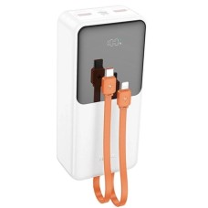 Повербанк портативний акумулятор Power bank Hoco J119B Sharp charger 22.5W 30000 mAh White