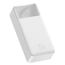 Повербанк портативний акумулятор Power Bank Baseus Bipow Digital Display 30000 mAh 15W White PPBD050202