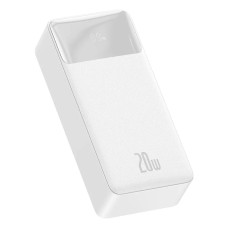 Повербанк портативний акумулятор Power Bank Baseus Bipow Digital Display Power Bank 30000 mAh 20W White PPBD050402