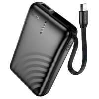 Повербанк портативний акумулятор Power bank Hoco J134A Strong 10000 mAh Black
