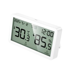Цифровий термометр гігрометр Hoco HX42 indoor electronic alarm clock thermometer and hygrometer White