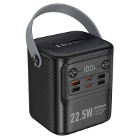 Повербанк портативний акумулятор Power bank Hoco J152 Tough 22.5W+PD20W 80000 mAh Black