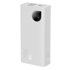 Повербанк портативний акумулятор Power bank Baseus Adaman2 Digital 30W 10000 mAh White PPAD040002
