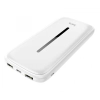 Повербанк портативний акумулятор Power Bank Hoco DB06 Viator 10000 mAh White