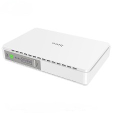 Повербанк портативний акумулятор Power bank HOCO DB25 Plus Mini DC UPS Emergency 5v/9v/12v LAN POE 10000 mAh White