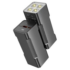 Повербанк портативний акумулятор Power bank Hoco Q15 Flashlight 22.5W 10000 mAh Black