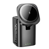 Бездротовий зарядний пристрій Hoco CQ20 Clever 3-in-1 desktop wireless fast charger Black