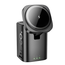Бездротовий зарядний пристрій Hoco CQ20 Clever 3-in-1 desktop wireless fast charger Black