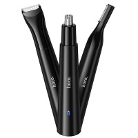 Тример для волосся Hoco HP37 3 в 1 multifunctional nose hair trimmer Black
