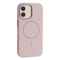 Чохол xVibe Silicone Case Metal with MagSafe for iPhone 17 Morandi purple