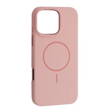 Чохол xVibe Silicone Case Metal with MagSafe for iPhone 17 Pink