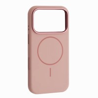 Чохол xVibe Silicone Case Metal with MagSafe for iPhone 18 Pro Pink