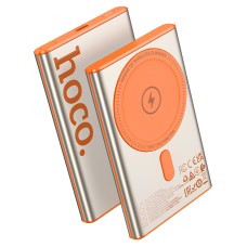 Повербанк портативний акумулятор Power Bank Hoco Q32 Bird MagSafe магнітний 20W 5000 mAh Titanium gold
