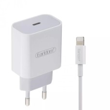 Мережевий зарядний пристрій Earldom ES-EU3 Home Charger Lightning cable 20W White