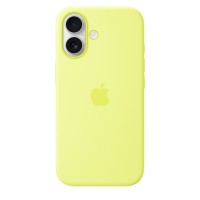 Чохол Silicone with MagSafe для iPhone 17 Neon yellow