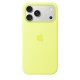 Чохол Silicone with MagSafe для iPhone 17 Pro Neon yellow