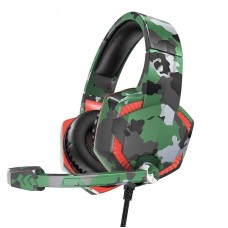 Дротові навушники HOCO ESD08 Gaming LED Headphones Hi-Res Camouflage-Green