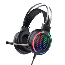 Дротові навушники HOCO ESD03 Gaming LED Headphones Black