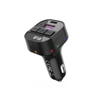 FM - трансмітер XO BCC17 Smart Bluetooth MP3 A+C Dual Port PD30W Black