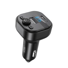FM - трансмітер XO BCC18 Smart Bluetooth MP3 Car Charger Type-C 3A Black