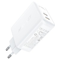 Мережевий зарядний пристрій ACEFAST A29 GaN charger 50W White