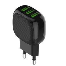 Мережевий зарядний пристрій LDNIO A3309 Micro USB Cable 17W Black