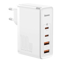 Мережевий зарядний пристрій Baseus GaN2 Pro Quick Charger 2C+2U 100W White CCGAN2P-L02