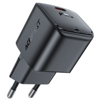 Мережевий зарядний пристрій ACEFAST A77 PD mini GaN USB-C charger 30W Black