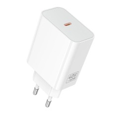 Мережевий зарядний пристрій HOCO C162A Source single port PD charger 60W White