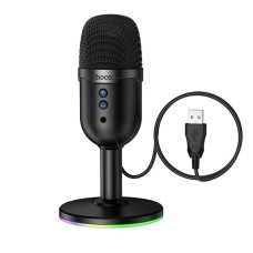 Мікрофон провідний настільний Hoco L25 right USB desktop microphone Black