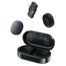 Бездротовий мікрофон ACEFAST R3 wireless lavalier microphones AI Type-C 2 мікрофона Black