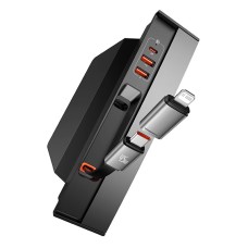 Автомобільна док-станція Baseus T-Space Series HUB for Tesla Cars (With 45W type-C cable) Black B00051300111-00