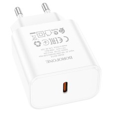 Мережевий зарядний пристрій Borofone BA71A Power single port charger 20W White