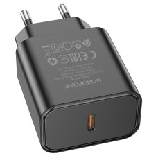 Мережевий зарядний пристрій Borofone BA71A Power single port charger 20W Black