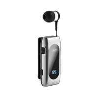 Бездротова Bluetooth гарнітура XO BE37 with digital displey BT 5.2 Black