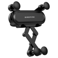 Автомобільний тримач BOROFONE BH19 Eddie air outlet gravity in-car holder Black