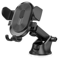 Автомобільний тримач BOROFONE BH85 Experience one-button car holder (center console) Black