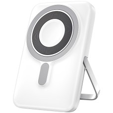 Повербанк портативний акумулятор Power bank Wiwu Wi-P018 Magnetic MagSafe магнітний 10000 mAh White