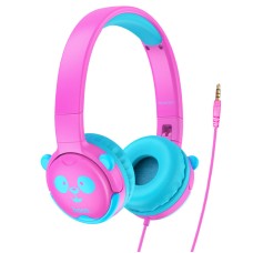 Дротові навушники HOCO W31 Children headphones Panda Rose-Red