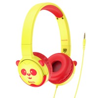 Дротові навушники HOCO W31 Children headphones Panda Yellow