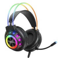 Дротові навушники XO GE10 Colorful RGB Gaming Headset with Microphone Black